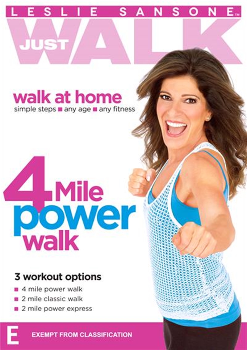 Leslie Sansone Just Walk 4 Mile Power Walk Health & Fitness, DVD