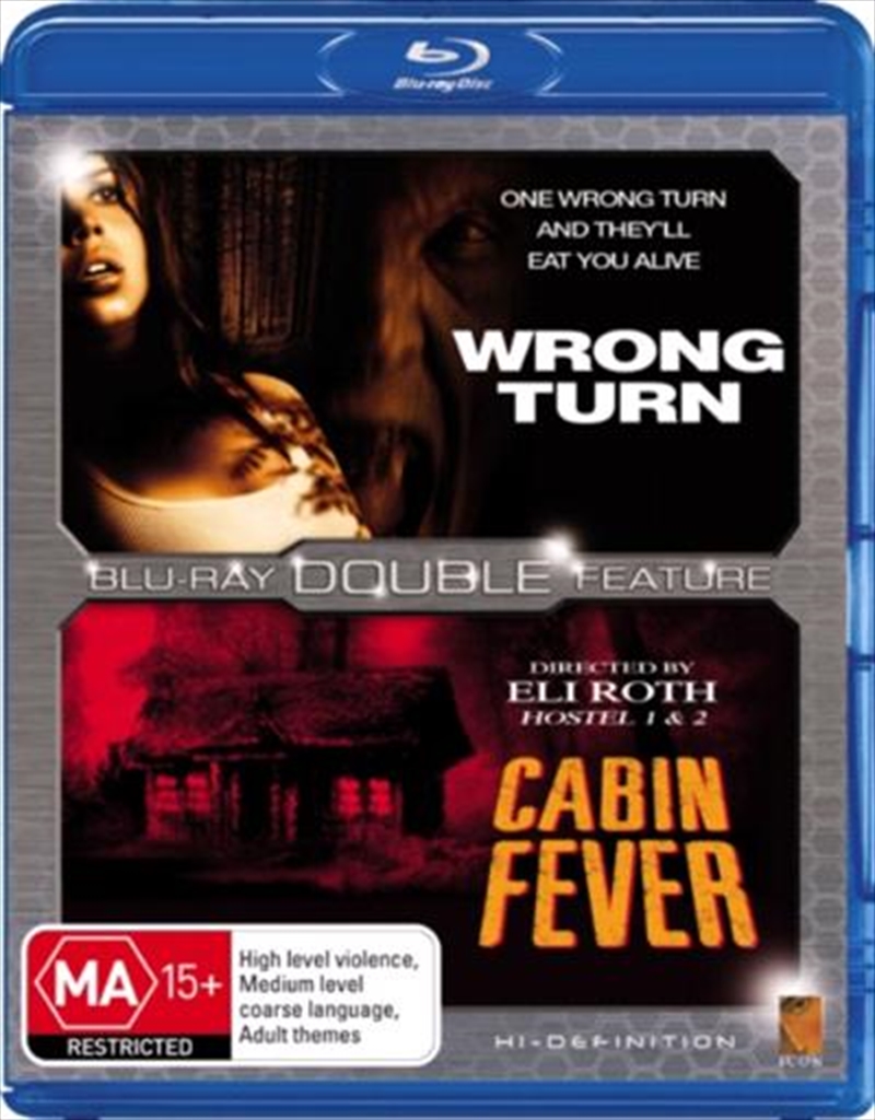 Wrong Turn Cabin Fever Double Feature Blu Ray Horror