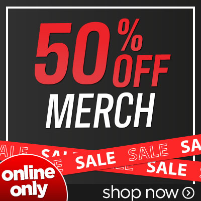 Shop 50% off Merch