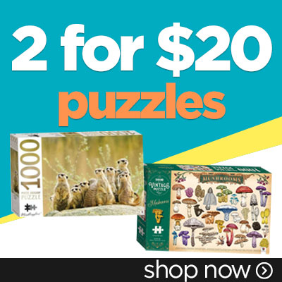 Buy 2 for $20 Puzzles & More Merch
