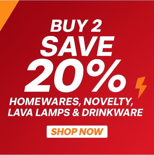 Buy 2 - Save 20% Off Bestselling Merch