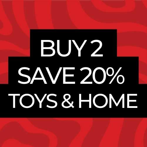 Buy 2 - Save 20% Off Novelty, Homewares, Lighting, Drinkware, Homewares & More.