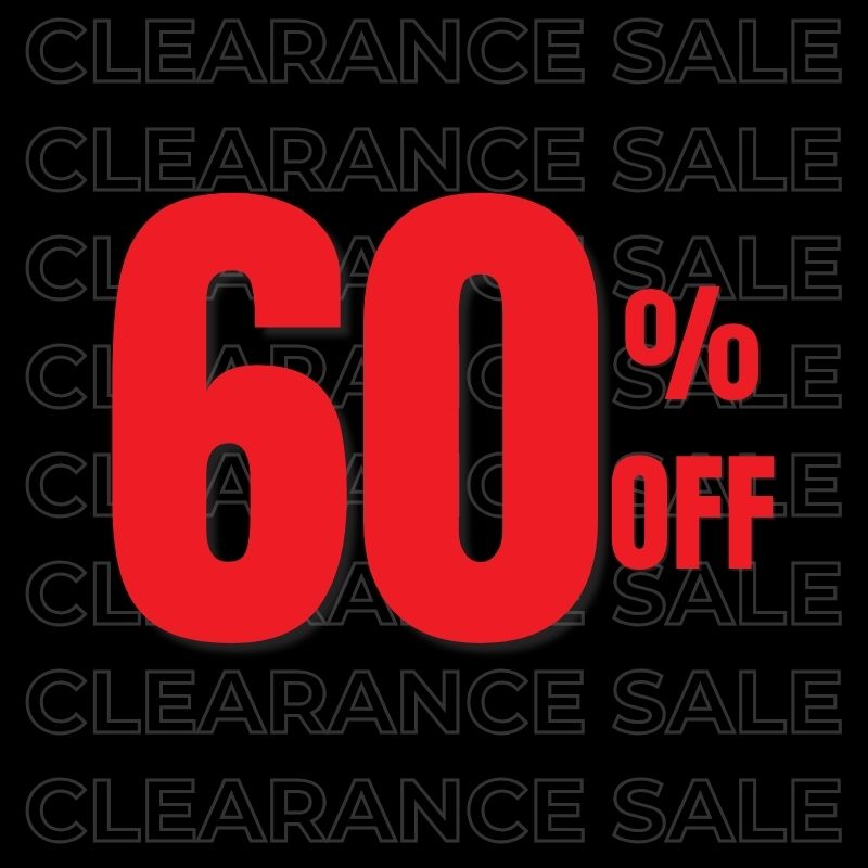 60% Off on a Huge Range of Clearance