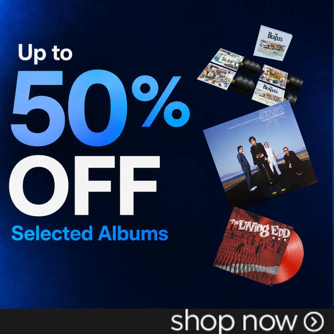 Up to 50% off a huge range of CD & VInyl