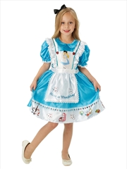 Buy Alice In Wonderland Deluxe Costume - Size 6-8