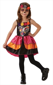 Buy Sugar Skull Day Of The Dead Costume - Size M