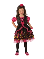 Buy Day Of The Dead Girls Costume - Size S