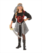 Buy Crimson Pirate Costume - Size 6-8 Yrs