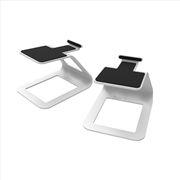 Buy Kanto SE2W Elevated Desktop Speaker Stands for Small Speakers - Pair, White