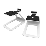 Buy Kanto SE4W Elevated Desktop Speaker Stands for Midsize Speakers - Pair, White