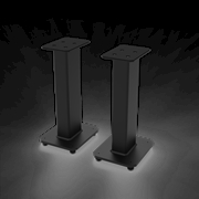 Buy Kanto SX22 22" Tall Fillable Speaker Stands with Isolation Feet - Pair, Black