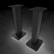 Buy Kanto SX26 26" Tall Fillable Speaker Stands with Isolation Feet - Pair, Black