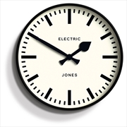 Buy Newgate Jones Railway Wall Clock Black