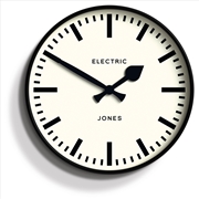 Buy Newgate Jones Railway Wall Clock Black