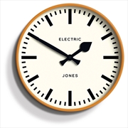 Buy Newgate Jones Railway Wall Clock Orange