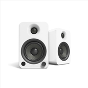 Buy Kanto YU4 140W Powered Bookshelf Speakers with Bluetooth® and Phono Preamp - Pair, Matte White