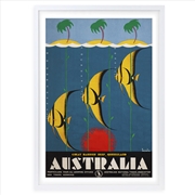 Buy Wall Art's Australia Great Barrier Reef Large 105cm x 81cm Framed A1 Art Print