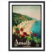Buy Wall Art's Amalfi Italia Large 105cm x 81cm Framed A1 Art Print