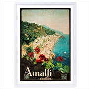 Buy Wall Art's Amalfi Italia Large 105cm x 81cm Framed A1 Art Print