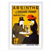 Buy Wall Art's Absinthe J.Edouard Pernot Large 105cm x 81cm Framed A1 Art Print