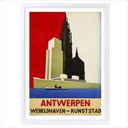 Buy Wall Art's Antwerpen Large 105cm x 81cm Framed A1 Art Print