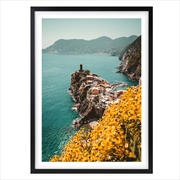 Buy Wall Art's Almalfi Cliff Top Large 105cm x 81cm Framed A1 Art Print