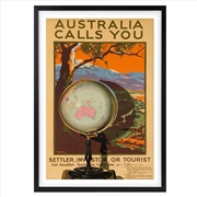 Buy Wall Art's Australia Calls You Large 105cm x 81cm Framed A1 Art Print