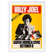 Buy Wall Art's Billy Joel - Santa Monica Civic - 1977 Large 105cm x 81cm Framed A1 Art Print