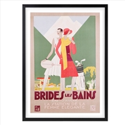 Buy Wall Art's Brides Des Bains Large 105cm x 81cm Framed A1 Art Print