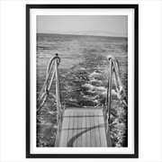 Buy Wall Art's Back Of The Boat Large 105cm x 81cm Framed A1 Art Print