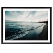 Buy Wall Art's Beach At Dusk Large 105cm x 81cm Framed A1 Art Print
