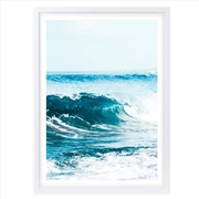 Buy Wall Art's Breaking Waves Large 105cm x 81cm Framed A1 Art Print
