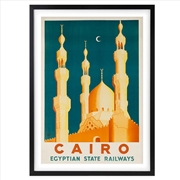 Buy Wall Art's Cairo Egyption State Railways Large 105cm x 81cm Framed A1 Art Print