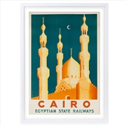 Buy Wall Art's Cairo Egyption State Railways Large 105cm x 81cm Framed A1 Art Print