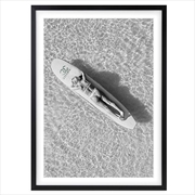 Buy Wall Art's Chanel Floating Surfer Large 105cm x 81cm Framed A1 Art Print