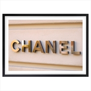 Buy Wall Art's Chanel Sign 2 Large 105cm x 81cm Framed A1 Art Print