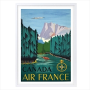 Buy Wall Art's Canada Air France Large 105cm x 81cm Framed A1 Art Print