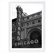 Buy Wall Art's Chicago Theatre Large 105cm x 81cm Framed A1 Art Print