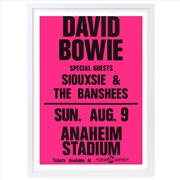 Buy Wall Art's David Bowie - Anaheim Stadium - 1987 Large 105cm x 81cm Framed A1 Art Print