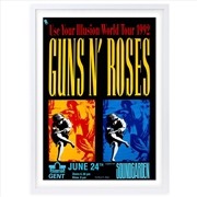 Buy Wall Art's Guns N Roses - Soundgarden - 1992 Large 105cm x 81cm Framed A1 Art Print