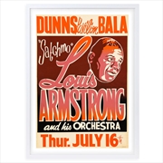 Buy Wall Art's Louis Armstrong - Dunns Bala - 1959 Large 105cm x 81cm Framed A1 Art Print