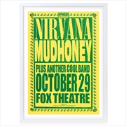 Buy Wall Art's Nirvana - Mudhoney - 1991 Large 105cm x 81cm Framed A1 Art Print