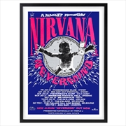 Buy Wall Art's Nirvana - Nevermind Australia - 1992 Large 105cm x 81cm Framed A1 Art Print