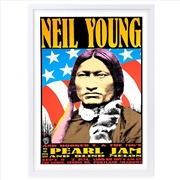 Buy Wall Art's Neil Young - Pearl Jam - 1993 Large 105cm x 81cm Framed A1 Art Print