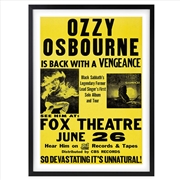 Buy Wall Art's Ozzy Osbourne Large 105cm x 81cm Framed A1 Art Print