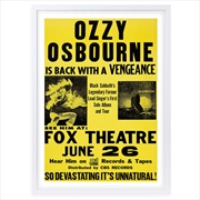 Buy Wall Art's Ozzy Osbourne Large 105cm x 81cm Framed A1 Art Print