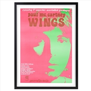 Buy Wall Art's Paul Mccartney - Wings - 1972 Large 105cm x 81cm Framed A1 Art Print