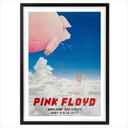 Buy Wall Art's Pink Floyd - Oakland Coliseum - 1977 Large 105cm x 81cm Framed A1 Art Print
