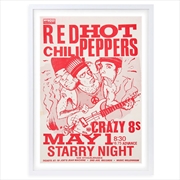 Buy Wall Art's Red Hot Chili Peppers - Starry Night - 1980S Large 105cm x 81cm Framed A1 Art Print