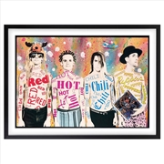 Buy Wall Art's Red Hot Chili Peppers - Freaky Styley - 1985 Large 105cm x 81cm Framed A1 Art Print